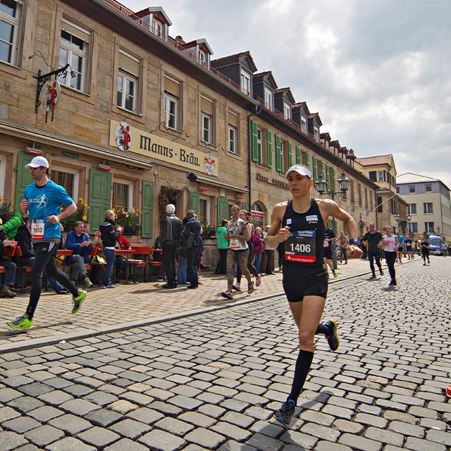 Läuferin und Siegerin beim Halbmarathon 2016