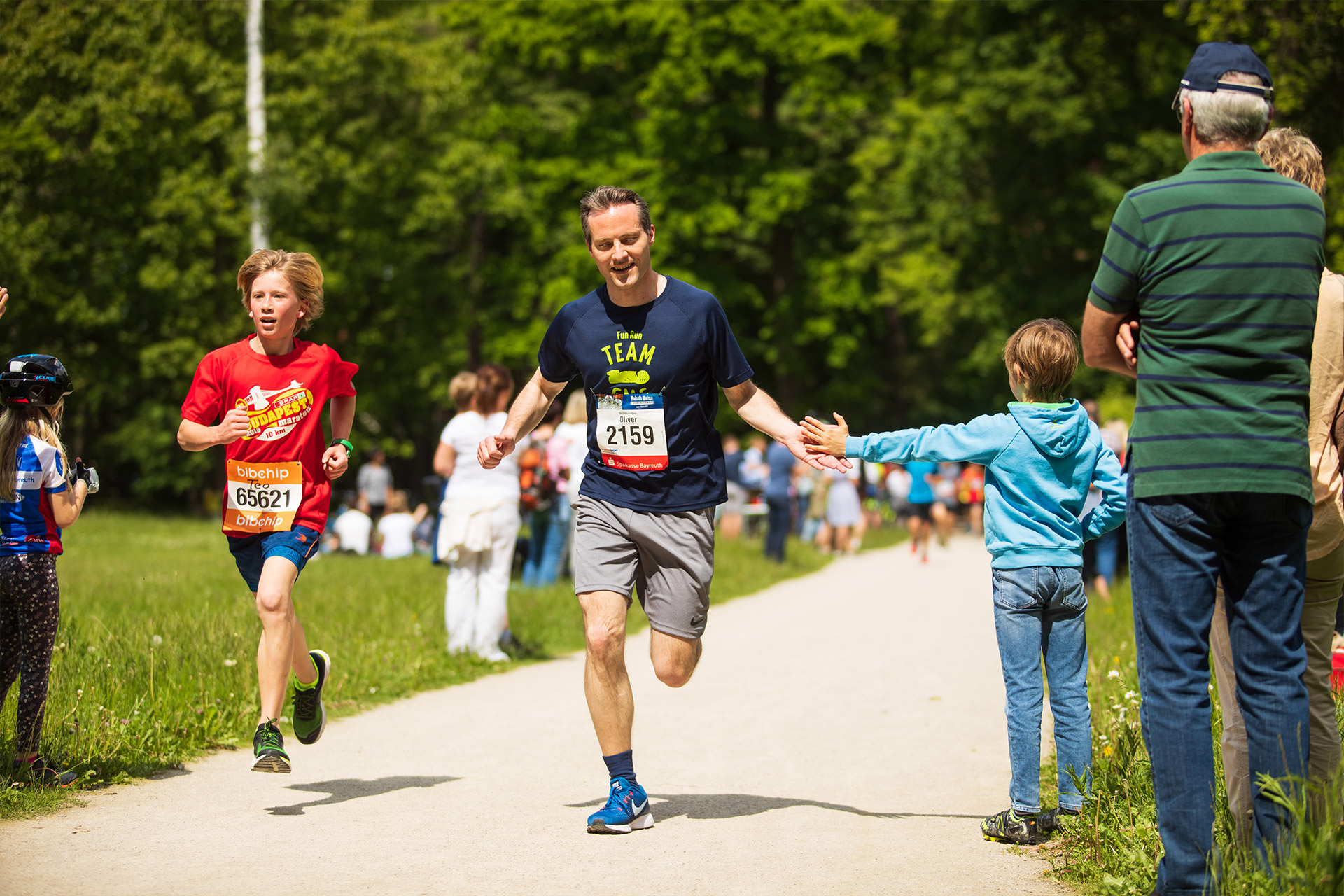 FunRun Läufer mitten im Lauf