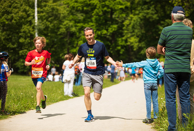 FunRun Läufer mitten im Lauf